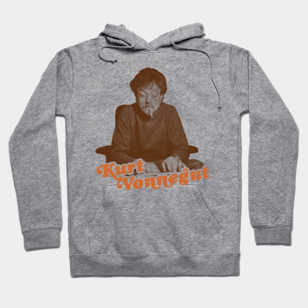 Vonnegut at the Typewriter Hoodie by darklordpug